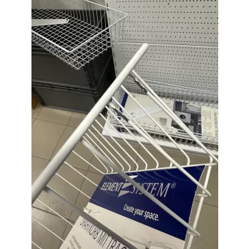   Element System Drótkosár Zöldség Fehér, 80X35 cm Konzollal (festékhibás)