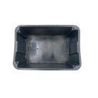 Szüretelő láda, Újrahasznosított 60x40x24 cm, fekete