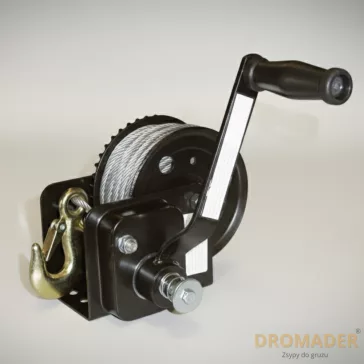   Dromader Kézi csörlő építési sittledobókhoz, 10 m, 450 kg teherbírással