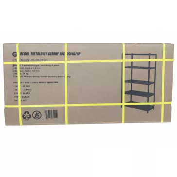   Fém polcállvány 200 × 100 × 40 cm, 750 kg teherbírással