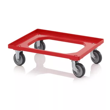 Szállító Roller Gumikerekekkel Ro 64 Gu Bo piros