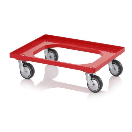 Szállító Roller Gumikerekekkel Ro 64 Gu Fa piros