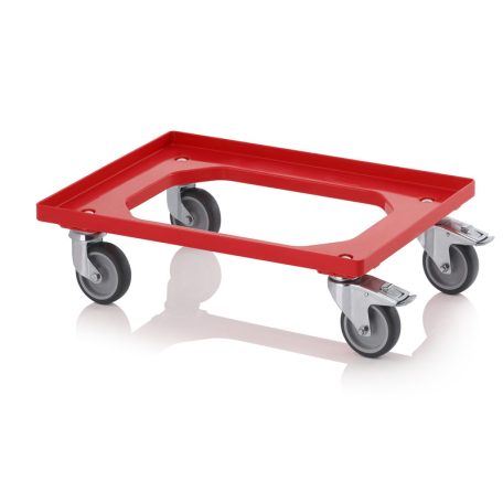 Szállító Roller Gumikerekekkel Ro 64 Gu Fe piros