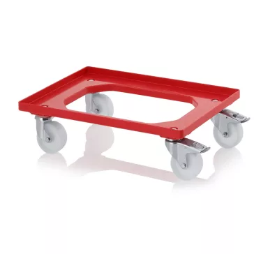Szállító Roller Polyamid Kerekekkel  Ro 64 Pa Fe piros