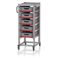   Rendszerkocsi Euro Tárolóládahoz 60 x 40 Magasság 134 cm SE 134 6412.2