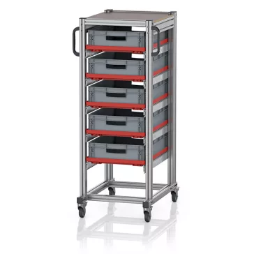   Rendszerkocsi Euro Tárolóládahoz 60 x 40 Magasság 134 cm SE 134 6412.2