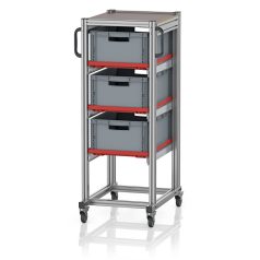   Rendszerkocsi Euro Tárolóládahoz 60 x 40 Magasság 134 cm SE 134 6422.2