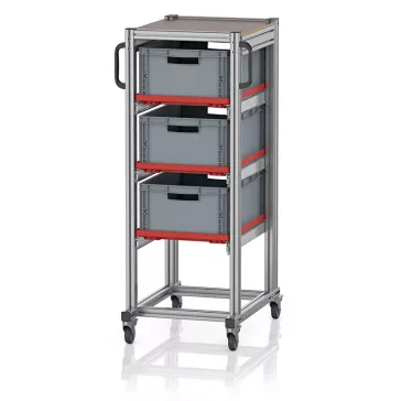   Rendszerkocsi Euro Tárolóládahoz 60 x 40 Magasság 134 cm SE 134 6422.2