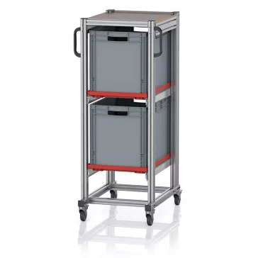   Rendszerkocsi Euro Tárolóládahoz 60 x 40 Magasság 134 cm SE 134 6442.2