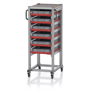   Rendszerkocsi Euro Tárolóládahoz 60 x 40 Magasság 134 cm SE 134 6475.2