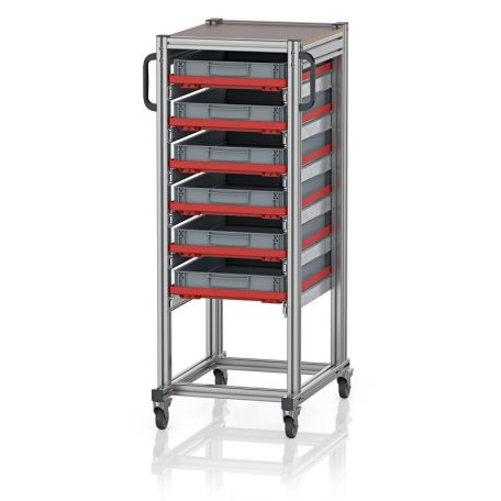 Rendszerkocsi Euro Tárolóládahoz 60 x 40 Magasság 134 cm SE 134 6475.2