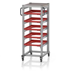   Rendszerkocsi Euro Tárolóládahoz 60 x 40 Magasság 134 cm SE 134 64 U.2