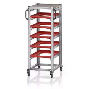   Rendszerkocsi Euro Tárolóládahoz 60 x 40 Magasság 134 cm SE 134 64 U.2