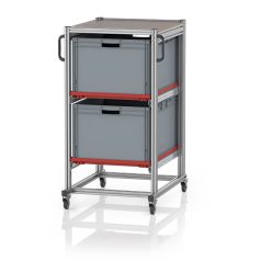   Rendszerkocsi Euro Tárolóládahoz 80 x 60 Magasság 134 cm SE 134 8642