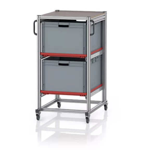 Rendszerkocsi Euro Tárolóládahoz 80 x 60 Magasság 134 cm SE 134 8642 Rendszerkocsi Euro Tárolóládahoz 80 x 60 Magasság 134 cm SE 134 8642