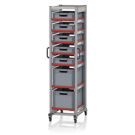 Rendszerkocsi Euro Tárolóládahoz 60 x 40 Magasság 200 cm SE 200 643212.2