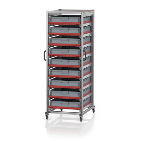 Rendszerkocsi Euro Tárolóládahoz 80 x 60 Magasság 200 cm SE 200 8612