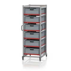   Rendszerkocsi Euro Tárolóládahoz 80 x 60 Magasság 200 cm SE 200 8622