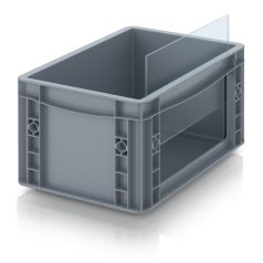   Nyitott Tárolóláda Euro Méretben SK L ES 32/17 HG Átlátszó Ablakkal