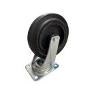 Tömörgumis, műanyagfelnis, önbeálló villában, 200mm