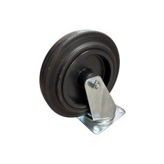 Tömörgumis, műanyagfelnis, önbeálló villában, 200mm