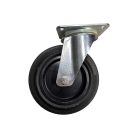 Tömörgumis, műanyagfelnis, önbeálló villában, 200mm