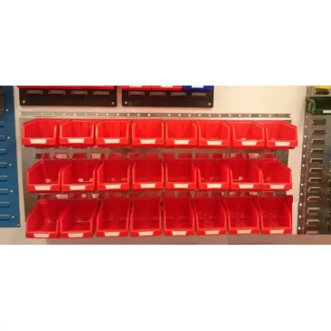   Horganyzott Fali Tartó Bull 2 Piros Dobozokkal (991X440) Vízszintes