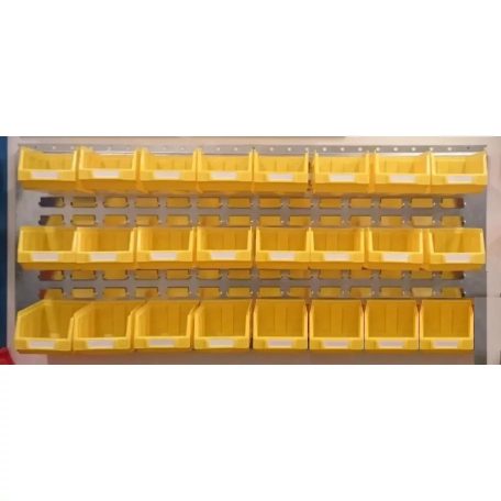 Horganyzott Fali Tartó Bull 2 Sárga Dobozokkal (991X440) Vízszintes