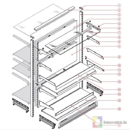 Tegometall Lábtakaró L125 H16cm, Fehér