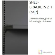 Tegometall H Polckonzol Párban 37 cm, Fehér