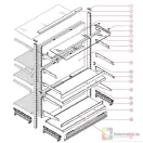 Tegometall Konzol fa- és üvegpolchoz 37 cm, Fehér