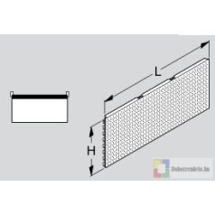 Tegometall Hátfal Rl Perforált L125 H40cm, Fehér