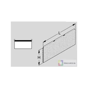 Tegometall Hátfal Rl Perforált L66,5 H40cm, Fehér