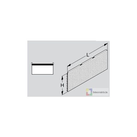 Tegometall Hátfal Rl Perforált L66,5 H40cm, Fehér