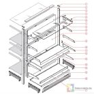 Tegometall Polc L100 T37cm, Fehér