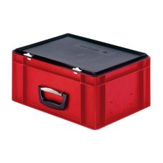 TK400 zárófedél 400x300 mm ládára, fekete