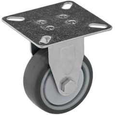   Intézményi, nyommentes fix görgő , szürke, 50 mm (golyóscsapágy)