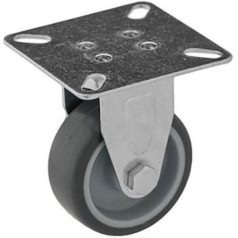 Intézményi, nyommentes fix görgő , szürke, 50 mm