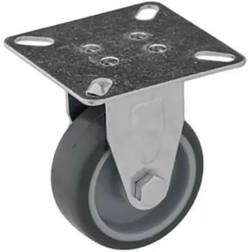 Intézményi, nyommentes fix görgő , szürke, 50 mm