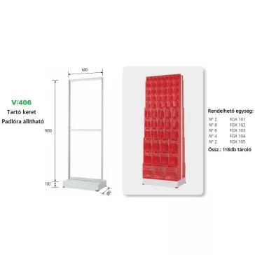 V406 Fox Kétoldalas Billenőfiókos Tárolórendszer