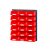 V/640-1 Műanyag Fali Tároló Rendszer piros