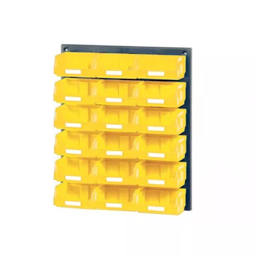 V/640-1 Műanyag Fali Tároló Rendszer sárga
