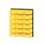 V/640-1 Műanyag Fali Tároló Rendszer sárga