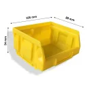 V/640-1 Műanyag Fali Tároló Rendszer sárga