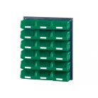 V/640-1 Műanyag Fali Tároló Rendszer zöld