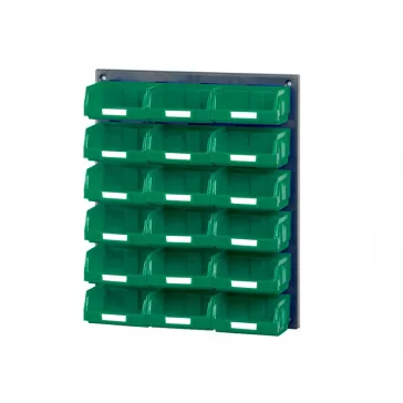 V/640-1 Műanyag Fali Tároló Rendszer zöld