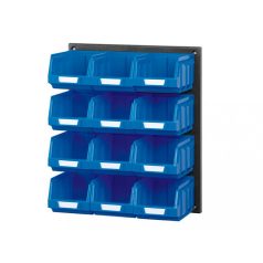   V/640-2 Műanyag Fali Tároló Rendszer Kék Bull 2 Dobozokkal
