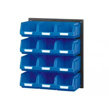   V/640-2 Műanyag Fali Tároló Rendszer Kék Bull 2 Dobozokkal