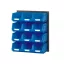 V/640-2 Műanyag Fali Tároló Rendszer Kék Bull 2 Dobozokkal