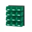 V/640-2 Műanyag Fali Tároló Rendszer Zöld Bull 2 Dobozokkal